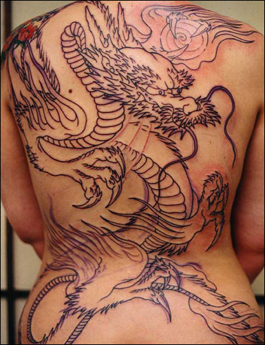 Japanese dragon Tattoos.