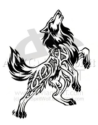 Tattoo Wolf Tribal Designs 6 Another type of wolf tattoo which captured the