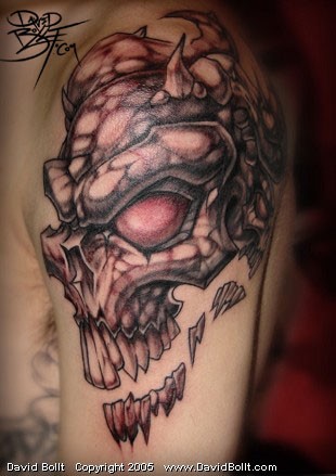 Skull Shoulder Tattoos