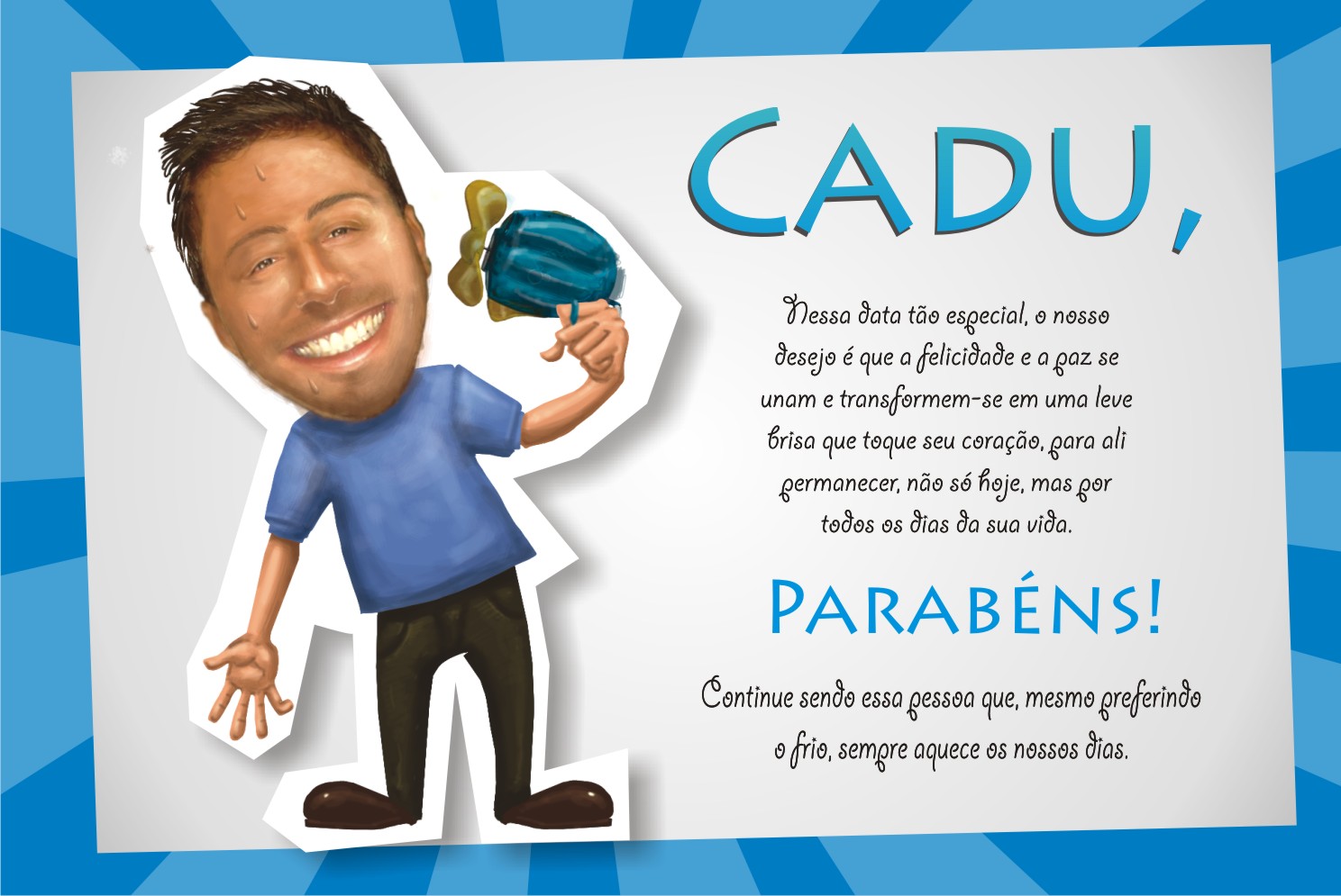 cartao de aniversario para homem