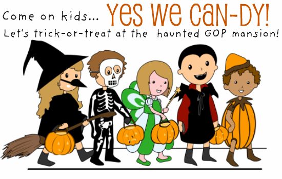 Deb on the Rocks: Spooky Trick or Treating at the Republican Mansion