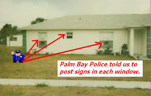 Palm Bay police said to put signs up.
