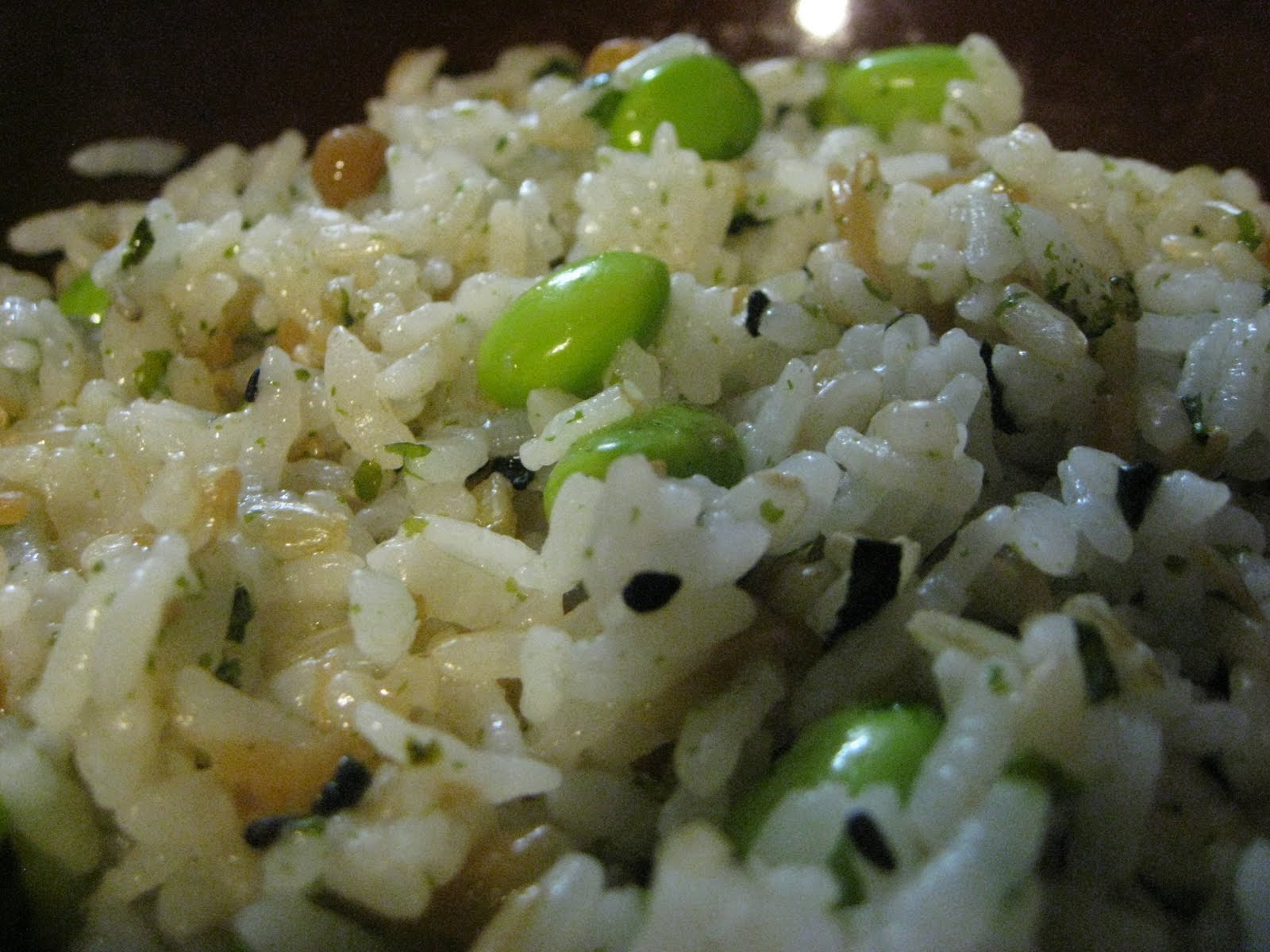 Home Kine Grindz Edamame Rice
