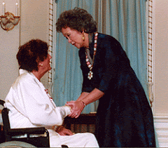 Louise Miller receiving the Order of Canada