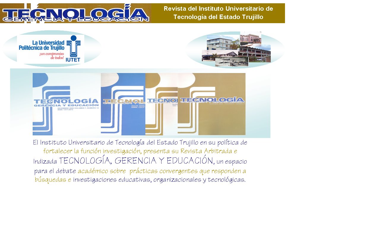 Revista Tecnología Gerencia y Educación