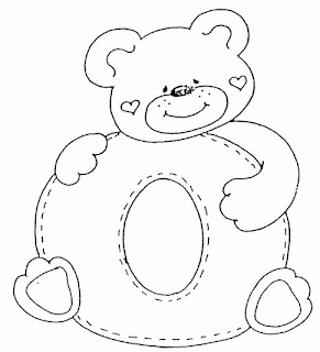 Desenhos Para Pintar Alfabeto de ursinhos