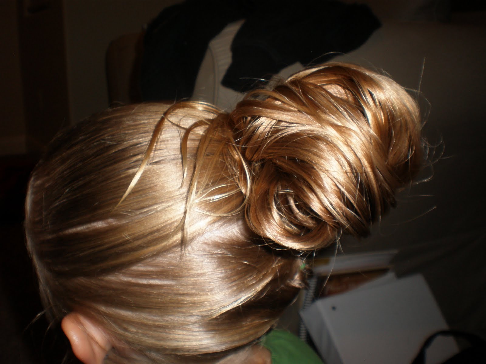 Girl Hairdos & Ideas messy bun...for the longer & thicker hair