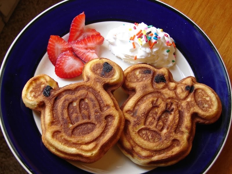 Chocolate Chip Mickey Mouse Waffles - using Disney Parks' Recipe! - I am a  Honey Bee