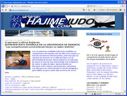 Imatge de la portada de la web d'Hajime Judo