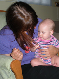 Aunt Mandy and I share a moment. 17Jul09