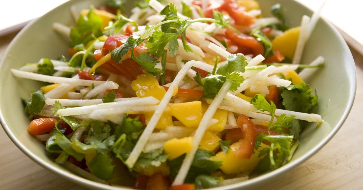 recipes for healthy cooking with food intolerances RAW Jicama Salad