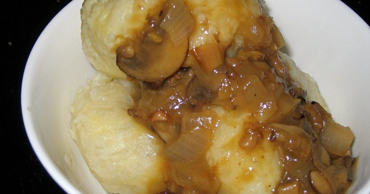 Wild Honey Kluski Slaskie Polish Potato Dumplings with Mushroom Sauce