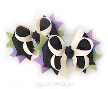 Toddler girls hair bows made to match Petite Madomoiselle, mounted on alligator clips