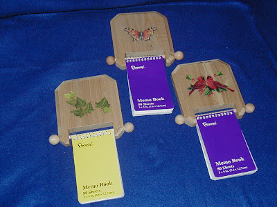Wooden Notepad Holder