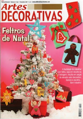 Artes Decorativas feltros de natal Feltros+para+o+natal