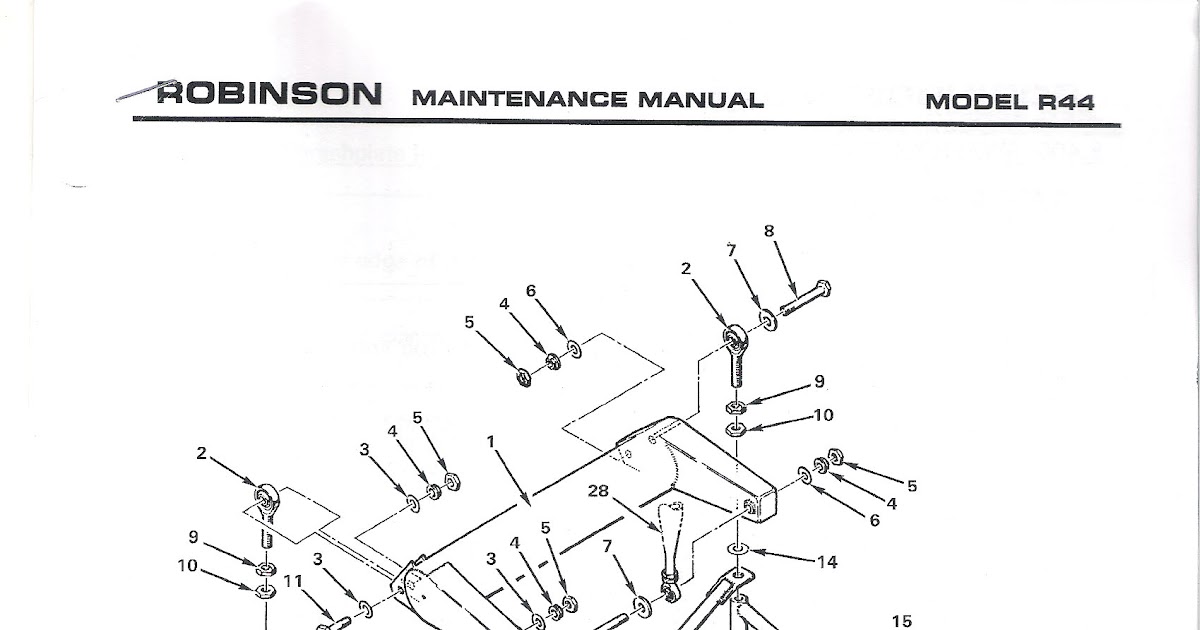 Drawings Robinson R44 helicopter