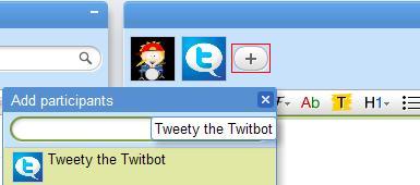 Twitter no Google Wave
