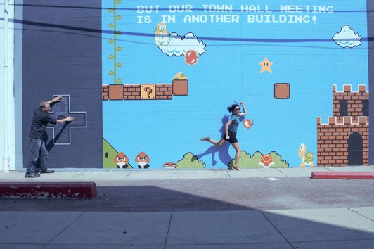 Maneras creativas de pintar una pared: homenaje a supermario son ... Cerca creativo Casas De