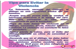 Tips para Evitar la Violencia...