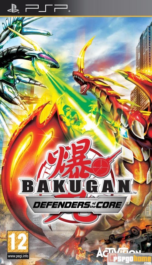 Categoria aventura playstation psp, Capa Bakugan Battle Brawlers: Defenders of the Core (PSP) 