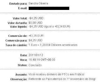 Pagamento PTCs em Prática