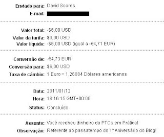 Pagamento PTCs em Prática