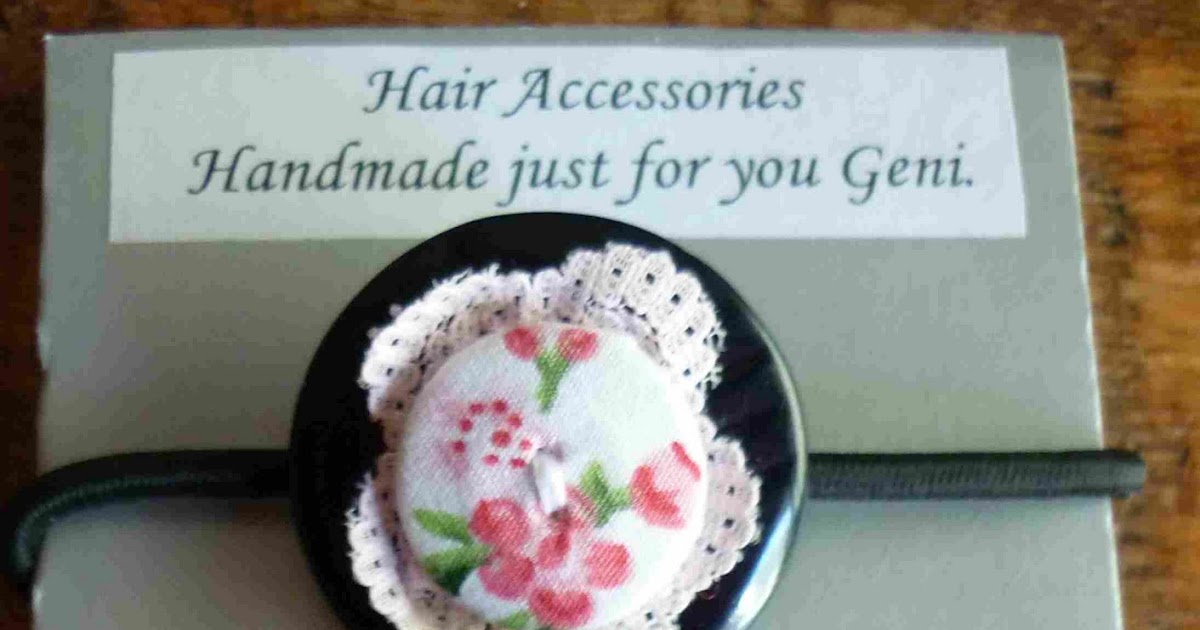 Simpleliving Make Hair Accessories ! From recylcling old buttons