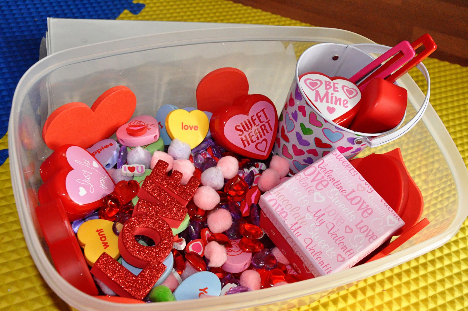 . February Sensory Bin