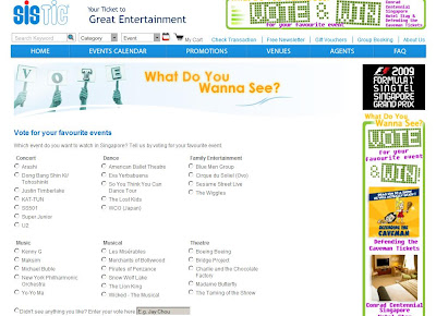 SS501 UFO: Vote for SS501 in Sistic Singapore website