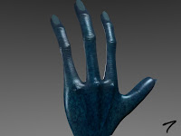 Blender Textured Hand