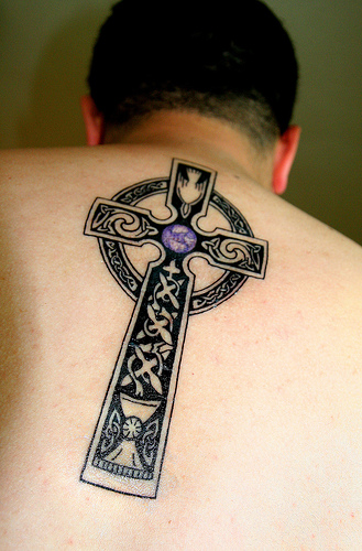 italian cross tattoo 