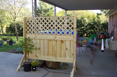 Pokeberry Hill: Our New Privacy Patio Screen for Renters and Raffia to