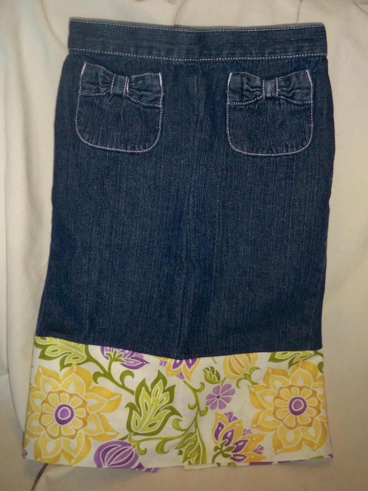 Sew Incredibly Crafty Toddler Jean Skirts