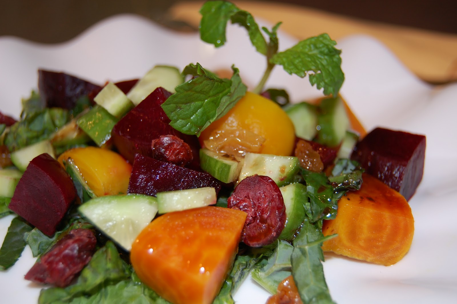 Living Lollie Autumn Beet and Kale Salad
