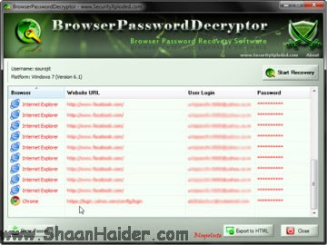 HOW TO : Get Saved Passwords From Browsers