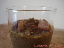 Zuppa di lenticchie pancetta e alici
