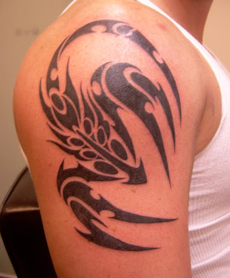 This pisces zodiac sign tattoo. The crab zodiac tattoos symbolizes the sign