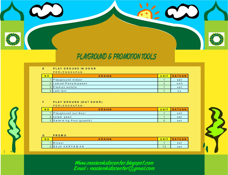 PLAYGROUND & PROMOTIONS TOOLS