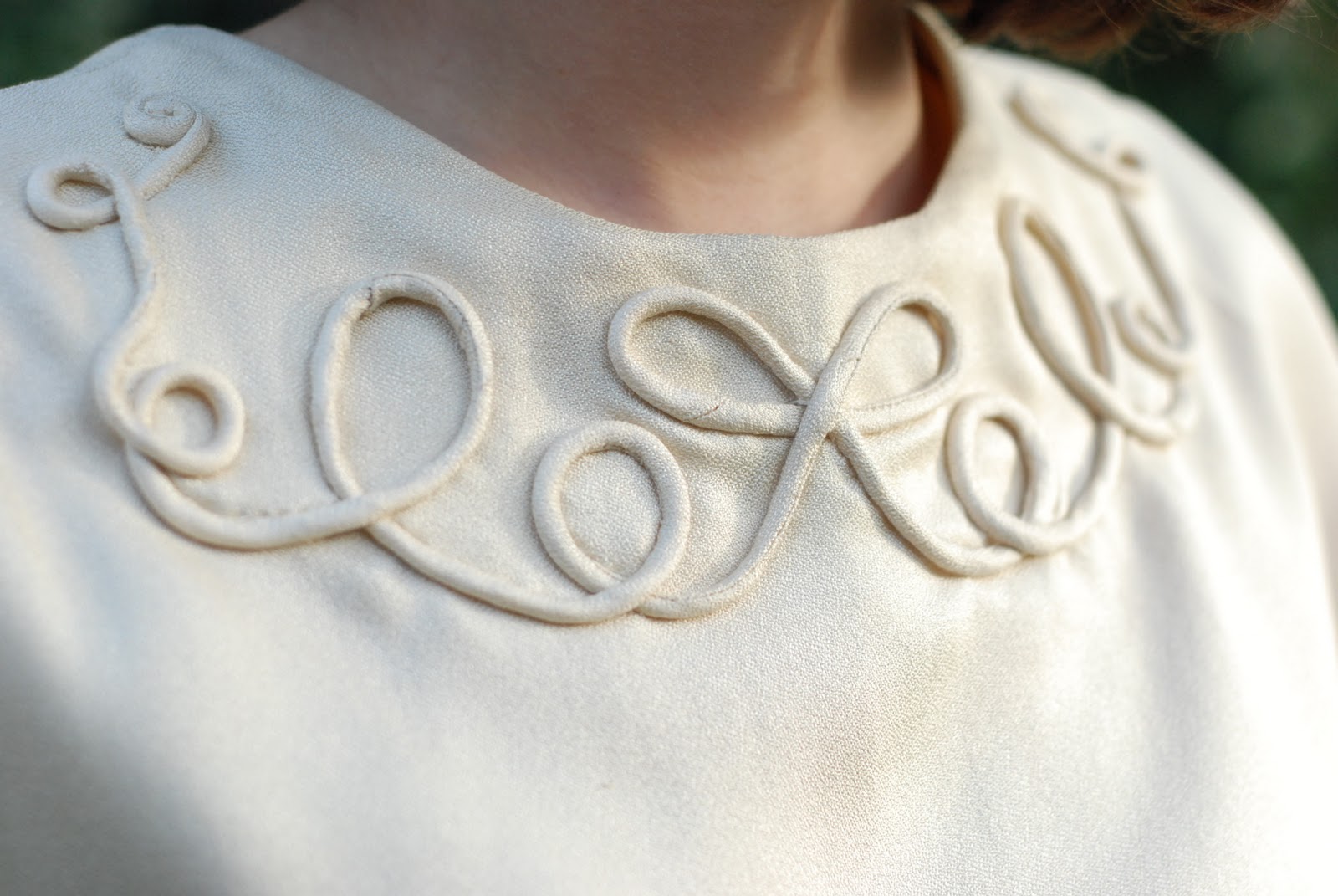 A Jersey Hootenanny Wedding Dress embellishment