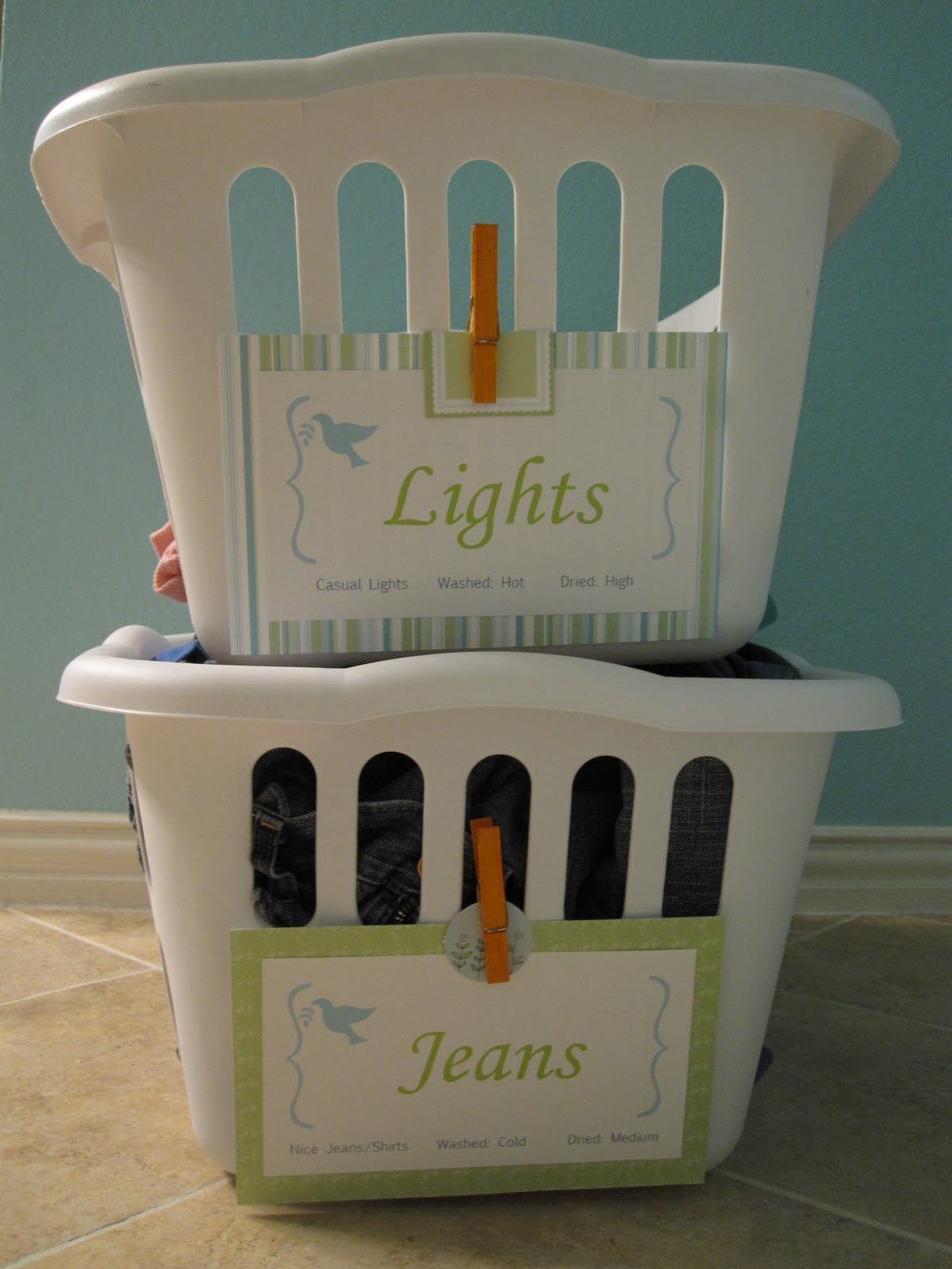 Life's Sweeter with Chocolate Hubby Laundry Sorting System