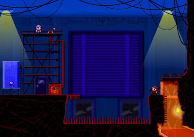 Actually, the little stuff that appears above his head would seem to indicate he's *cussing* at Bowja, but it sounds like grumbling in-game.