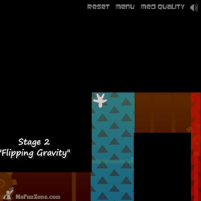Note that falling up is blue, and falling down is red. Why is that?