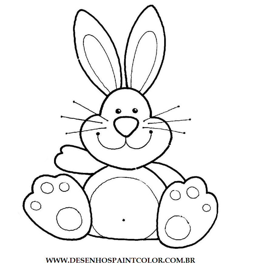 colorindo com a dry desenho de coelho para imprimir e colorir