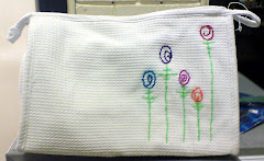 Embroidered flower bag.