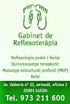 Gabinet de Reflexoteràpia