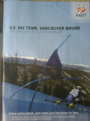 ... in a magazine ad for the 2010 Winter Olympics-bound U.S. Ski Team. ... in a magazine ad for the 2010 Winter Olympics-bound U.S. Ski Team.