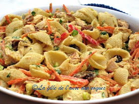 La Fille De L Anse Aux Coques Salade De Pates Et Poulet Au Curry