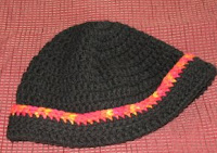 crocheted hat