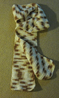 crocheted scarf