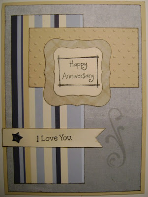 I made this card for my DH for our anniversary, and although I liked it, I made this card for my DH for our anniversary, and although I liked it,